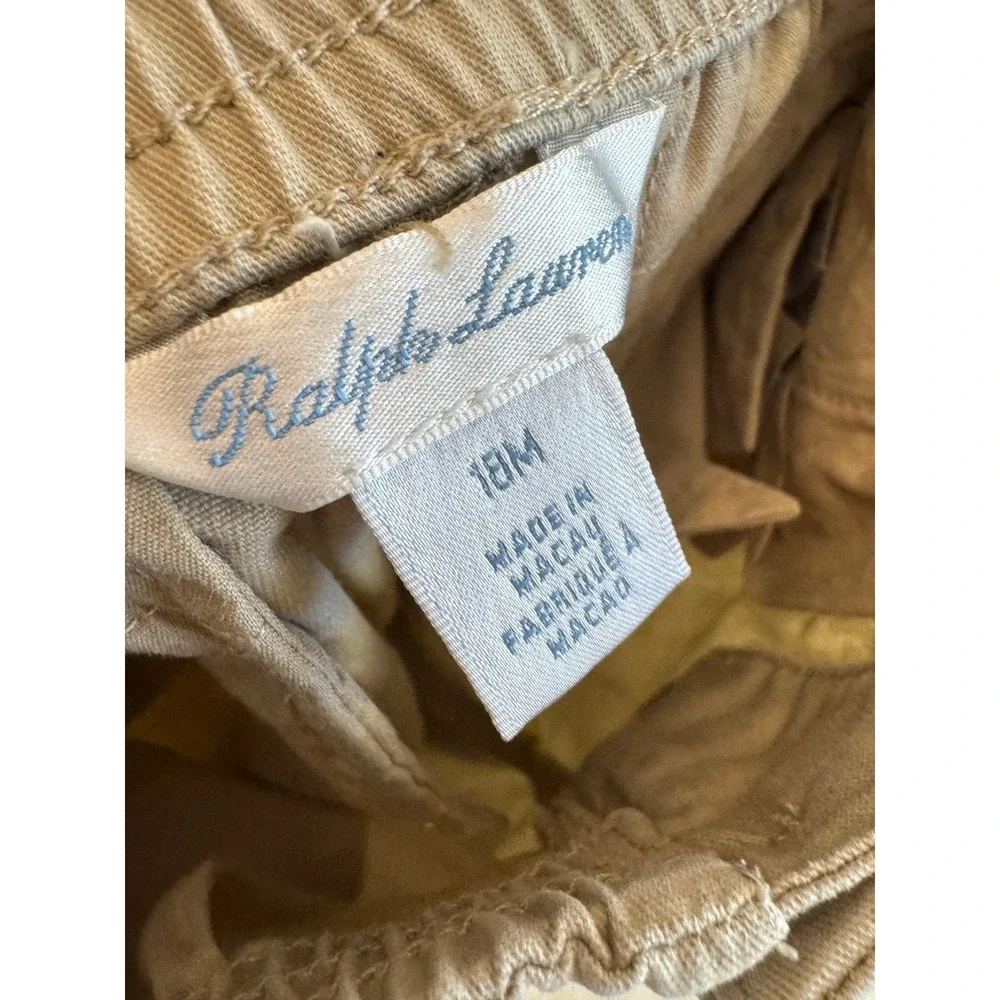 Ralph Lauren khaki shorts size 18m‎ EUC